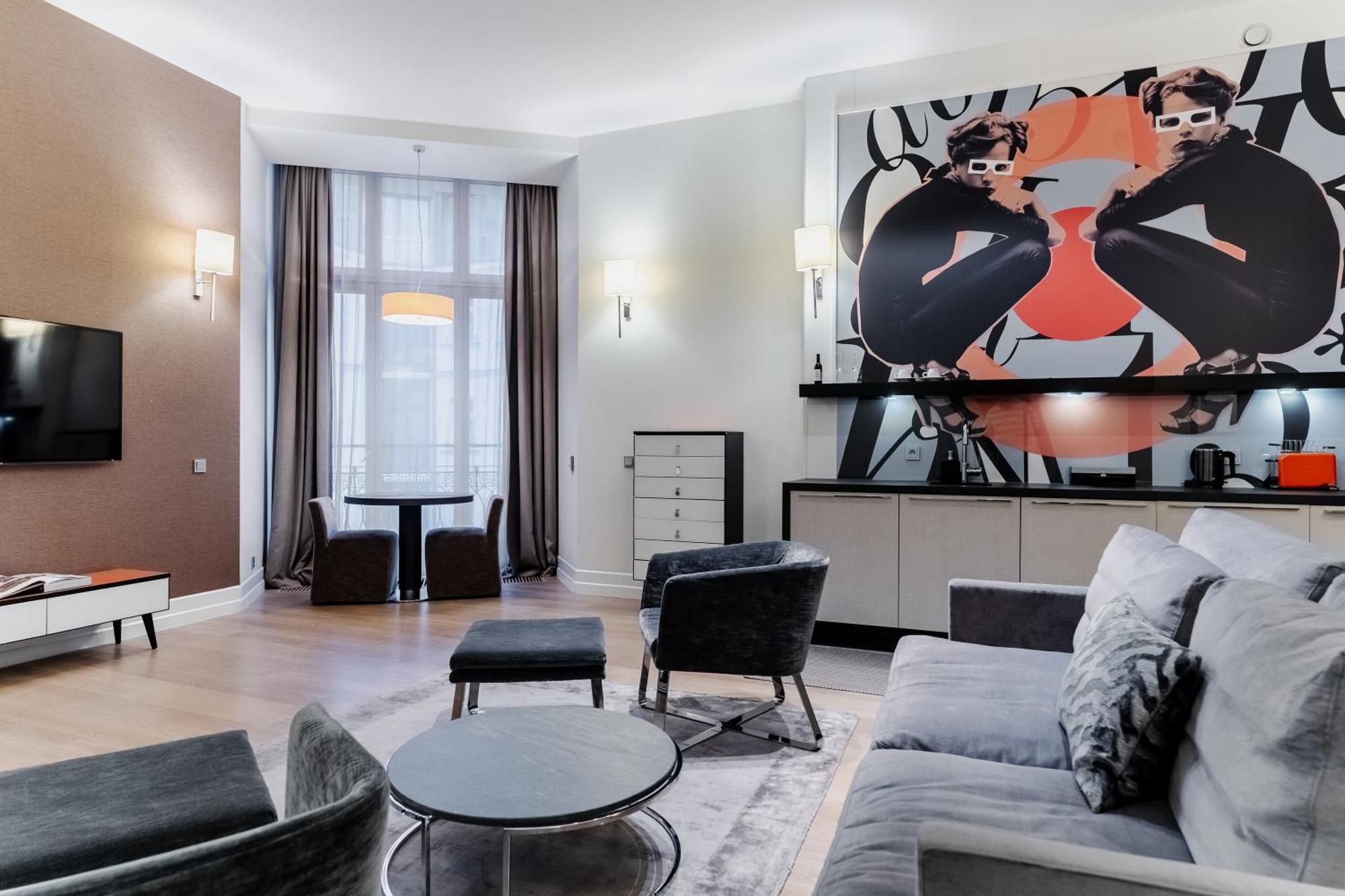 H15 Boutique Hotel, Warsaw, A Member Of Design Hotels Exteriér fotografie A suite at the hotel